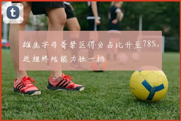 雄鹿字母哥禁区得分占比升至78%，近框终结能力独一档